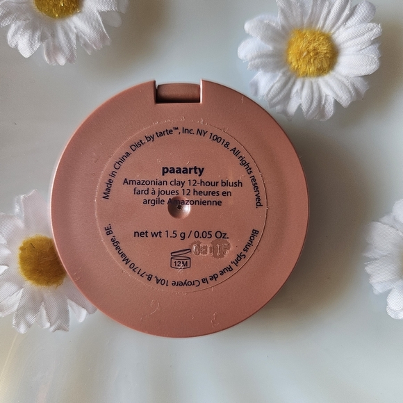 Tarte Amazonian Clay 12hr " paaarty" BLUSH.*** Mini - Picture 3 of 5